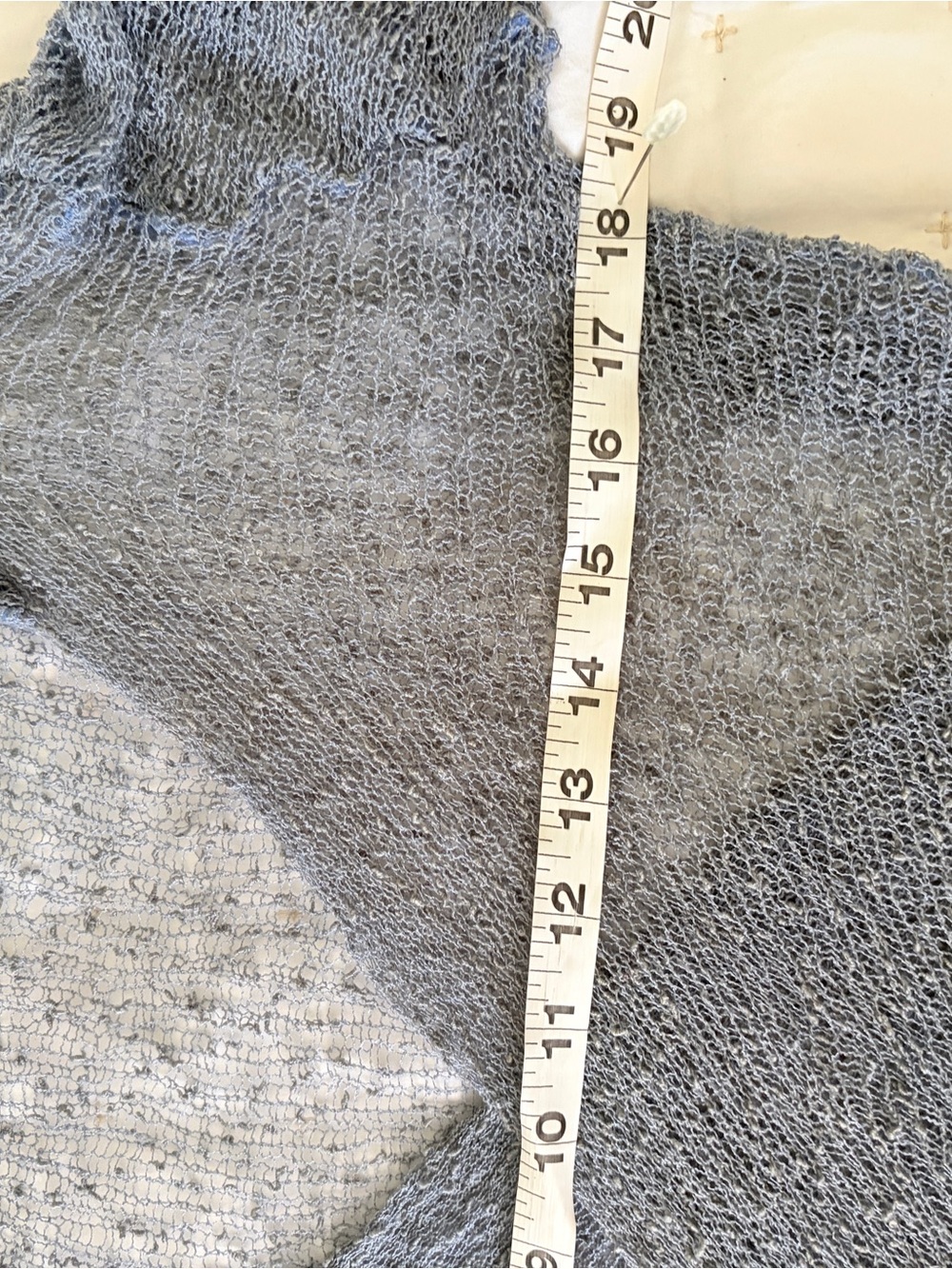 Sheer Hooded Draped Shrug in Pale Blue - Picture 8 of 9